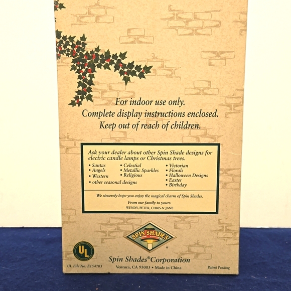 Spin Shades 1995 Revolving Lamp Shade Candle Lamp - Picture 4 of 7